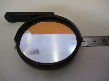 ANTIQUE BAUSCH LOMB MIRROR ASSEMBLY OPTICS MICROSCOPE PART AS PICTURED Y3-A-23