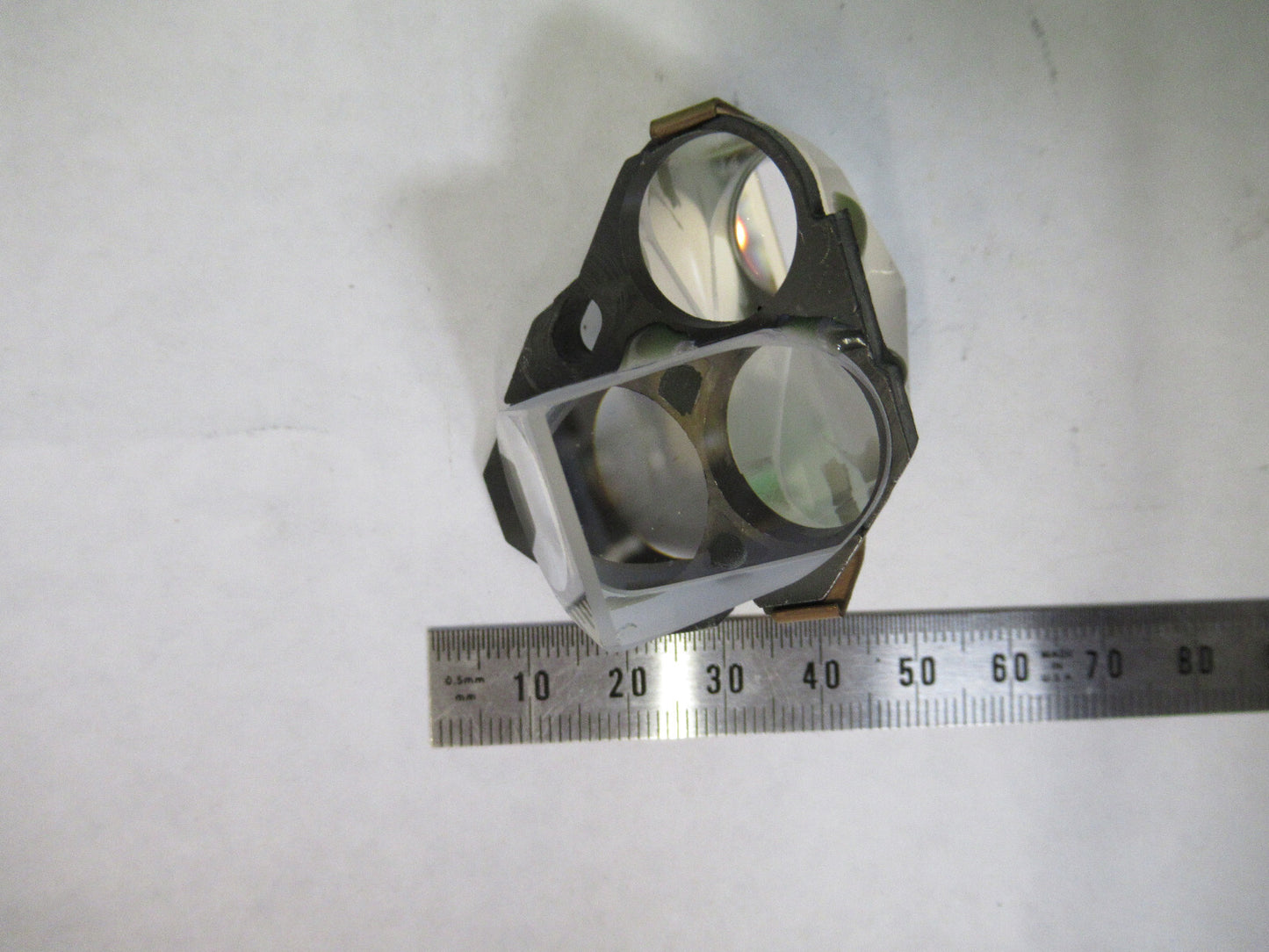 AMSCOPE PRISM ASSEMBLIES STEREO HEAD OPTICS MICROSCOPE PART AS PICTURED 82-A-80