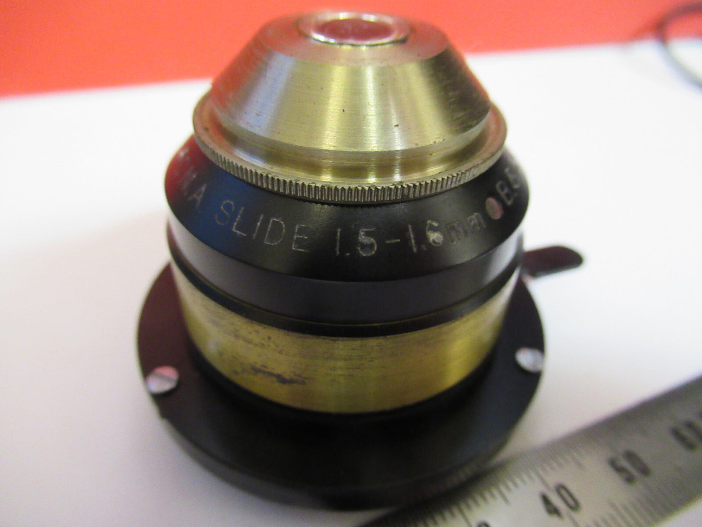 BAUSCH LOMB CONDENSER + IRIS OPTICS MICROSCOPE PART AS PICTURED Y4-A-44