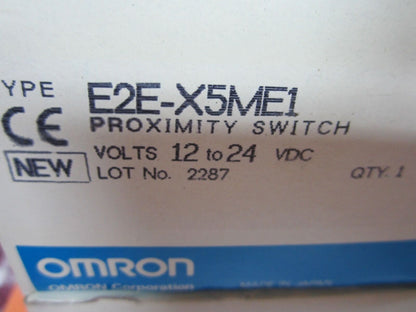 OMRON PROXIMITY SWITCH E2E-X5ME1 AS IS BIN#J9