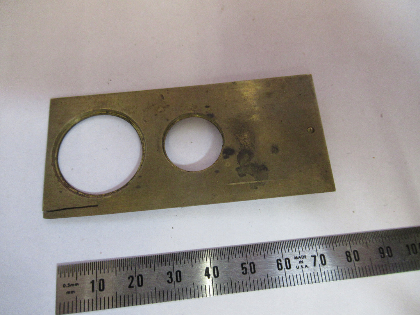 Antique Brass Beck London Rare Lens Slide Microscope Part