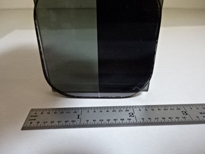 MICROSCOPE PART POLARIZER LENS POL DOUBLE 90 DEG ORTHO OPTICS AS IS #AL-12