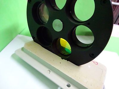 MICROSCOPE POLYVAR REICHERT LEICA FILTER WHEEL ASSEMBLY OPTICS AS IS BIN#W2-08