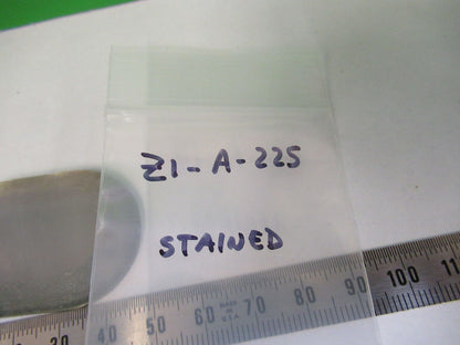 OPTICAL RACETRACK MIRROR [stained edge]  OPTICS AS PICTURED Z1-A-225