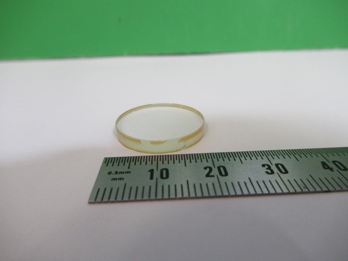 FLAT OPTICAL LENS BK7 GLASS 20mm DIAMETER OPTICS AS PICTURED X4-A-51