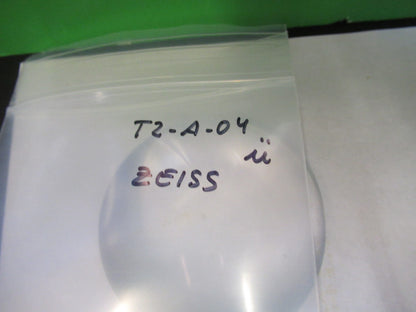 CARL ZEISS GERMANY HUGE BI CONVEX LENS MICROSCOPE PART AS PICTURED T2-A-04