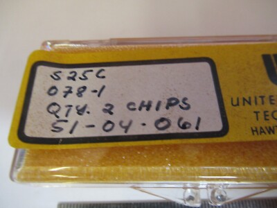 UDT UNITED DETECTOR TECHNOLOGY PHOTODIODE LOT 2 EA CHIPS LIGHT SENSOR &8C-A-83