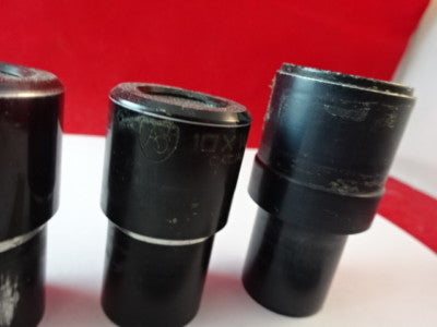 Lot Eyepieces Optical American Optical Co. Bl Microscope Part Optics AS IS