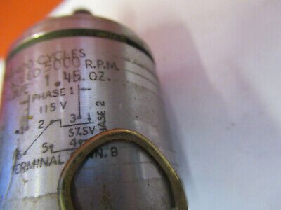 SERVO MOTOR SYNCHRO 115V 400Hz AIRCRAFT PART OSTER 15-5153-10 AS PIC &8z-a-37