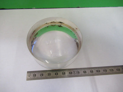 HUGE OPTICAL PLANO CONCAVE RARE GLASS MIL SPEC OPTICS AS PICTURED V3-A-02