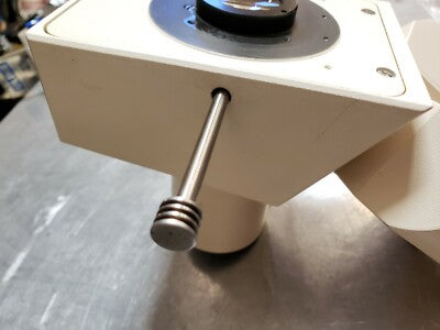 ZEISS GERMANY TRINOCULAR HEAD OPTICS 452910 MICROSCOPE PART AS PICTURED 10-A-11