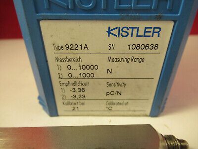 KISTLER SWISS 9221A LOAD CELL PRESSURE SENSOR PLASTIC MOLD AS PICTURED &C6-FT-99