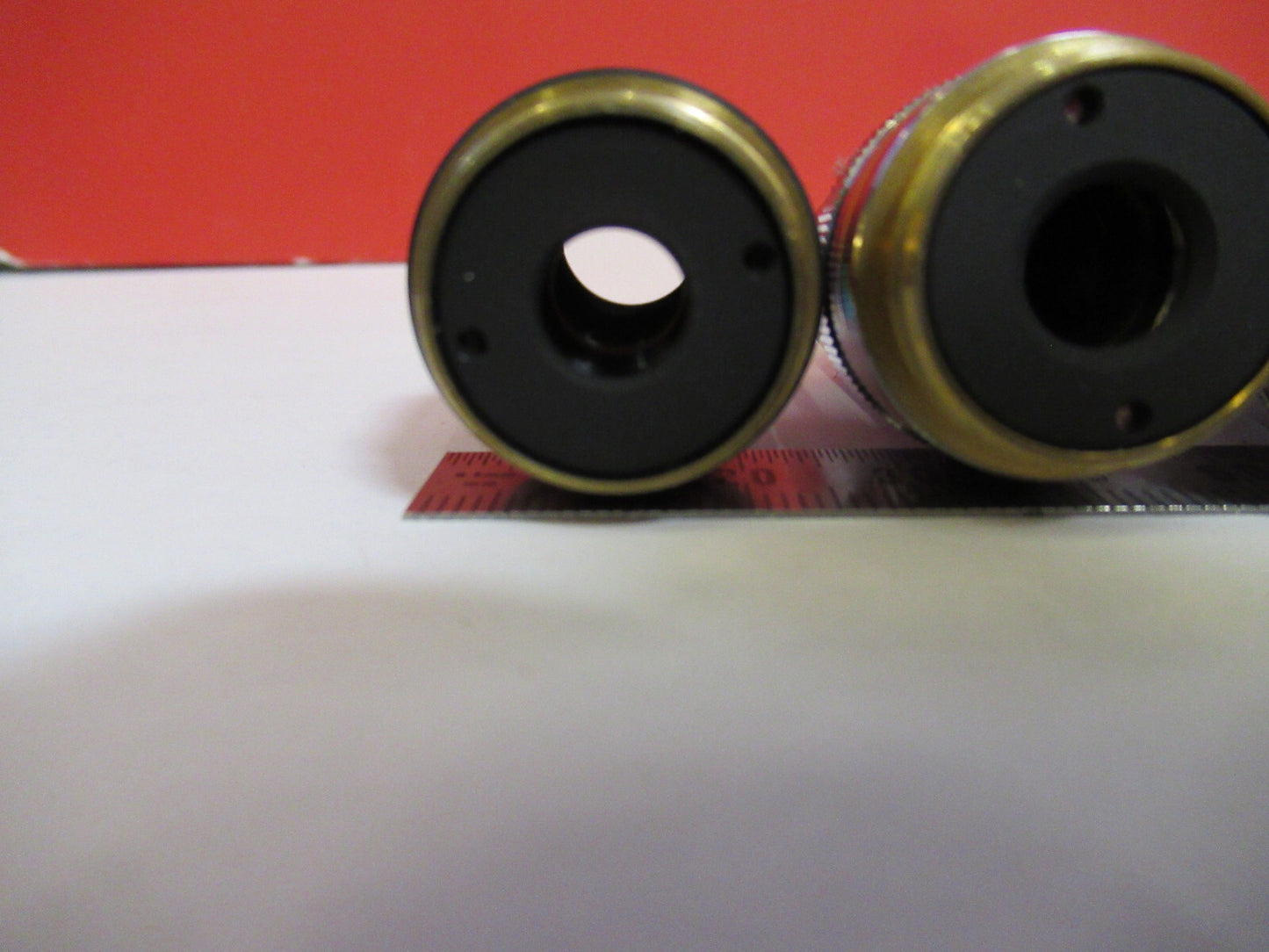 LOT TASCO OBJECTIVES 4X 10X 40X OPTICS MICROSCOPE PART AS PICTURED  T7-A-05