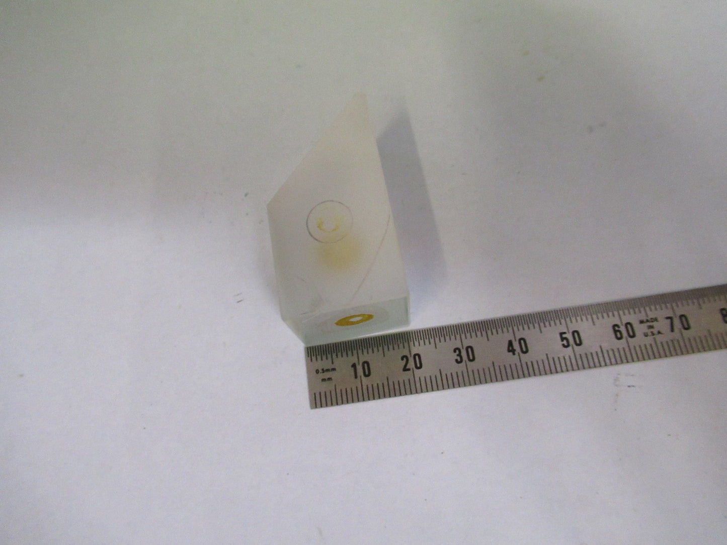 ANTIQUE BAUSCH LOMB GLASS PRISM OPTICS MICROSCOPE PART AS PICTURED  V3-A-54