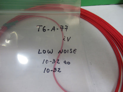 30ft CABLE for ACCELEROMETER SENSOR low noise 10-32 to 10-32 AS PICTURED T6-A-77