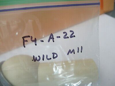 MICROSCOPE PART WILD HEERBRUGG SWISS M11 TUBUS + LENS OPTICS AS PICTURED F4-A-22