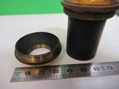 BAUSCH LOMB ANTIQUE BRASS TUBUS CROWN MICROSCOPE PART AS PICTURED Y4-FT-85