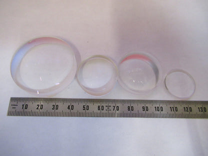 AUS JENA GERMANY LOT GLASS LENSES MICROSCOPE PART AS PICTURED V8-B-60