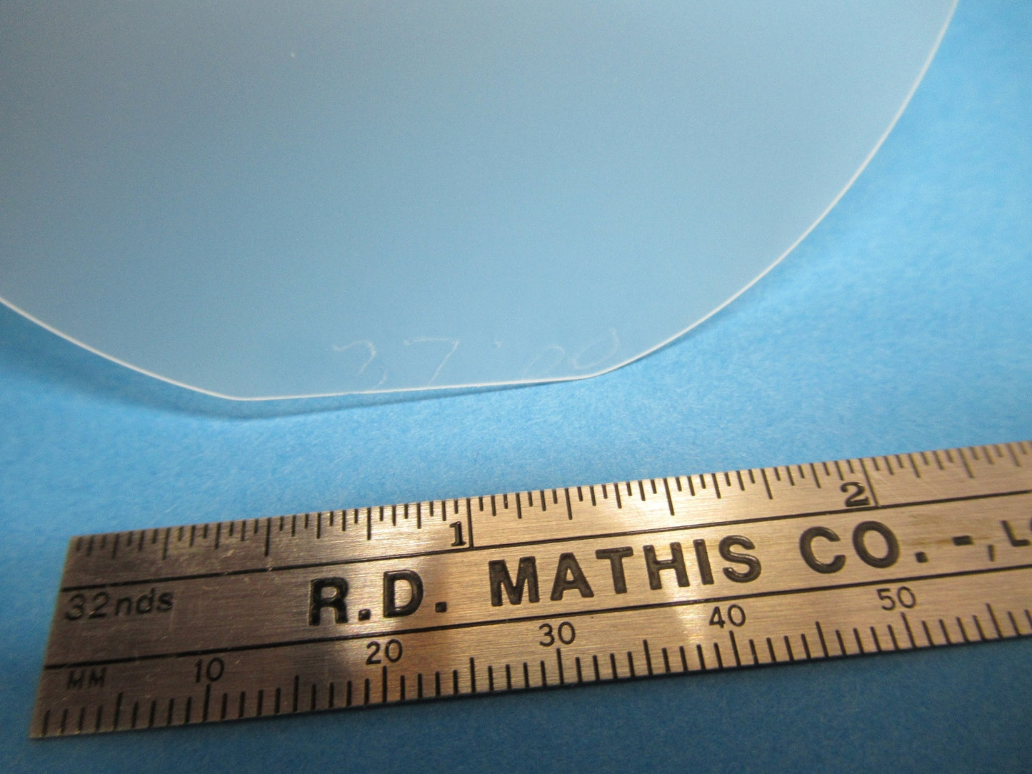 EIN WAFER QUARZKRISTALL HOFFMAN SÄGE OBERFLÄCHE AKUSTISCHE WELLE Y 37 GRAD S #85-A-12