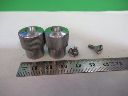 UNITRON JAPAN SET KNOBS MICROSCOPE PART AS PICTURED &Z1-A-137