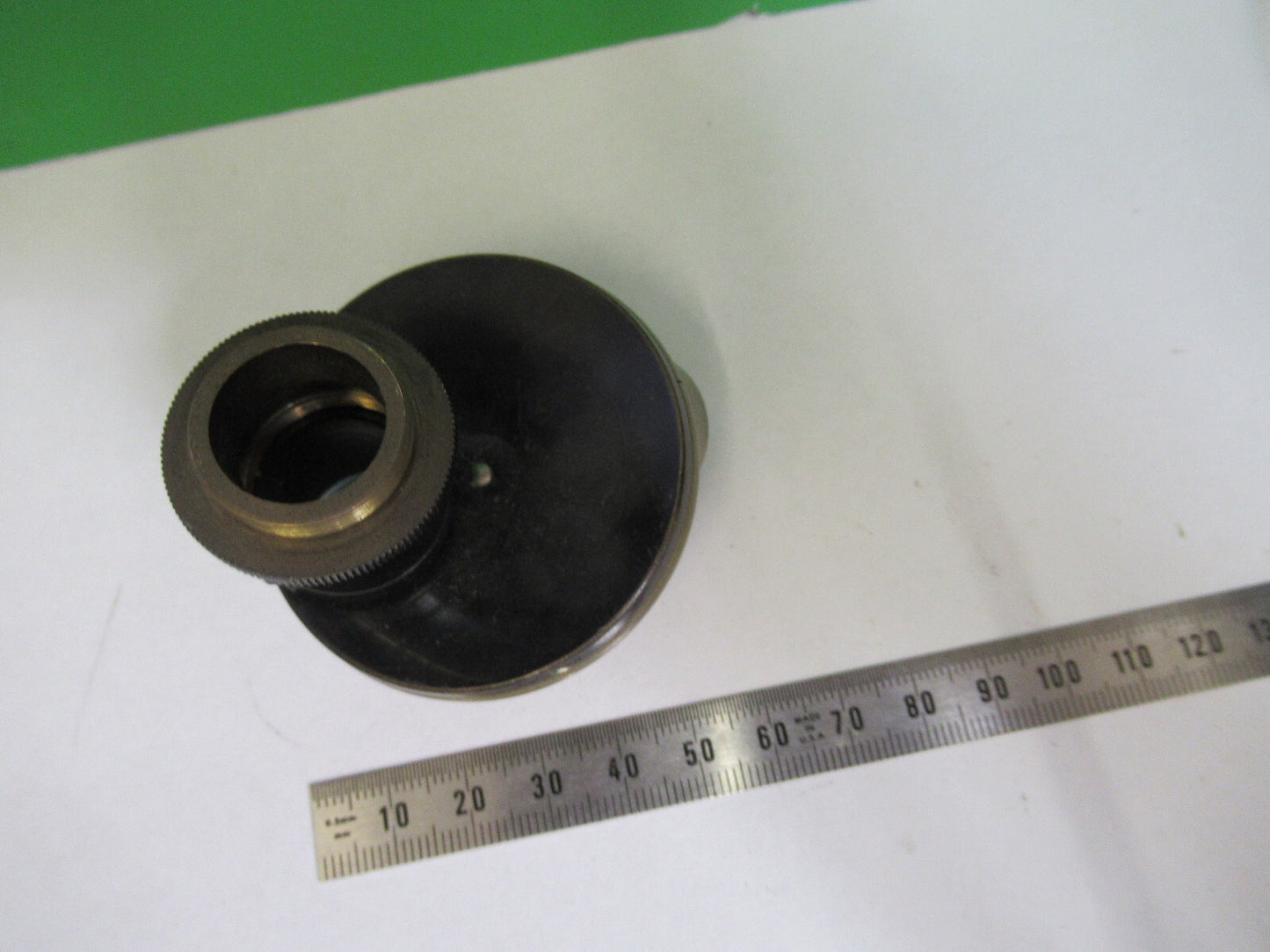 ANTIQUE BRASS NOSEPIECE ASSEMBLY UK WATSON  MICROSCOPE PART AS PICTURED &R2-B-40