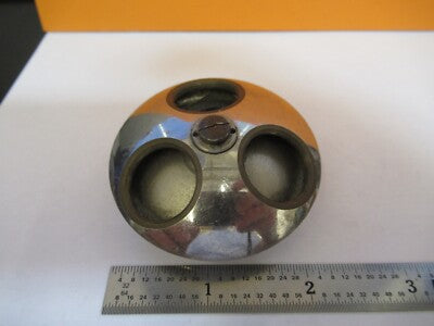 ANTIQUE UNKNOWN NOSEPIECE MICROSCOPE PART AS PICTURED &7B-B-36