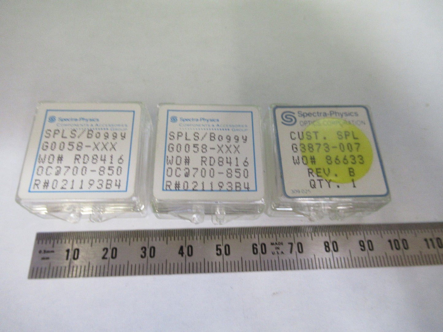 LOT OPTICAL SPECTRA PHYSICS COATED LENS PHOTONICS OPTICS as pictured T3-B-40