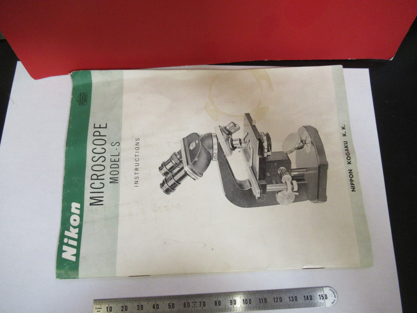 ANTIQUE NIKON KOGAKU BOOKLET INSTRUCTIONS 1963 MICROSCOPE PART AS PIC V7-A-17