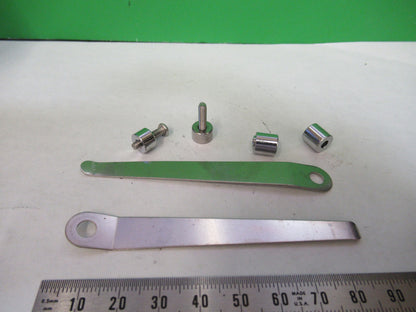 AMSCOPE PAIR CLIPS STAGE ASSEMBLIES STEREO MICROSCOPE PART AS PICTURED 82-A-82
