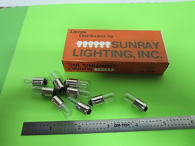 LAMPENLOS 9 EA KOREA SUNRAY 1829 MINIATURLAMPEN für MIKROSKOPBEHÄLTER #38