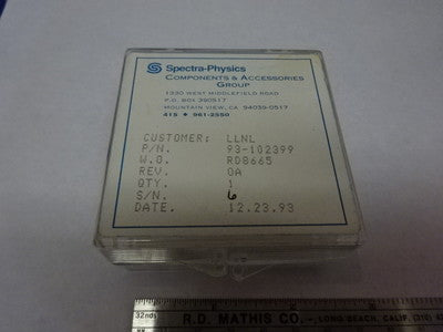 Spectra-Physics Dichroic Coated Concave Lens Optical Optics