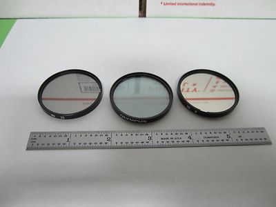 Lot 3 Ea Optical Olympus Japan Filters Optics