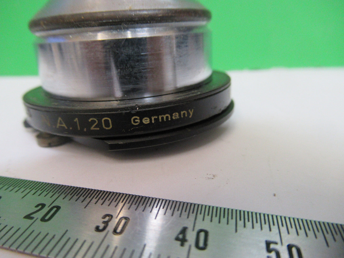 CBS KASSEL ANTIQUE CONDENSER +IRIS OPTICS MICROSCOPE PART AS PICTURED X5-A-73