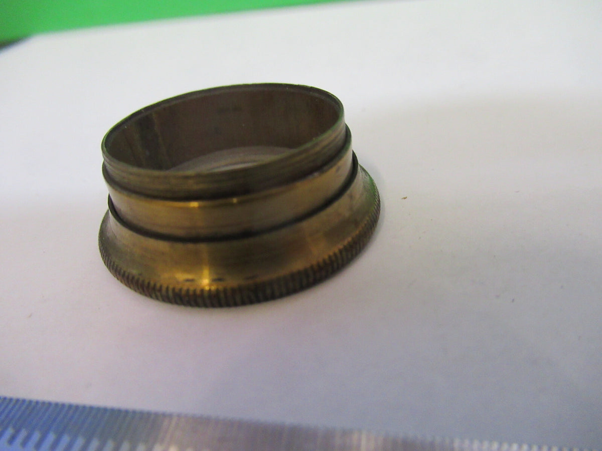 Rare Antique Brass Mounted Glass Beck UK Microscope Part