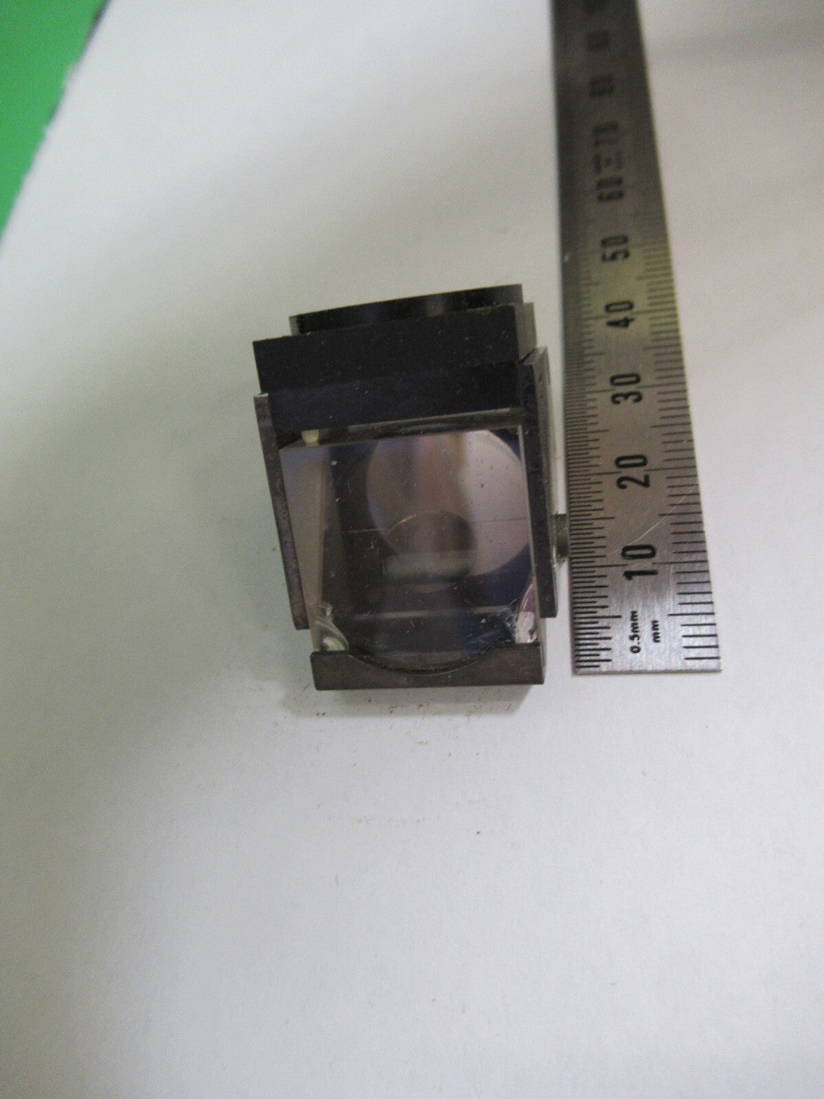 BAUSCH LOMB GLASS PRISM OPTICS MICROSCOPE OPTICAL PART AS PICTURED 98-A-12