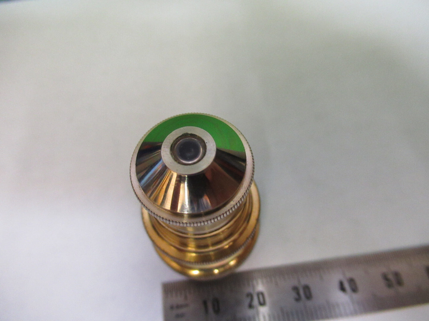 ANTIQUE BRASS 4mm OBJECTIVE BAUSCH LOMB MICROSCOPE PART AS PICTURED X6-A-50