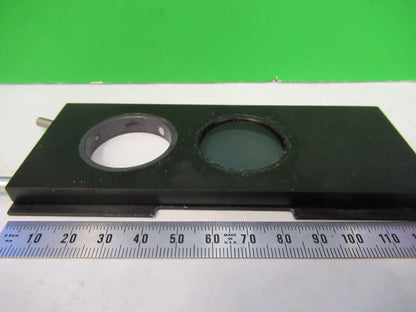AUS JENA GERMANY POL SLIDE MOUNTED POLARIZER MICROSCOPE PART AS PICTURED V8-B-16