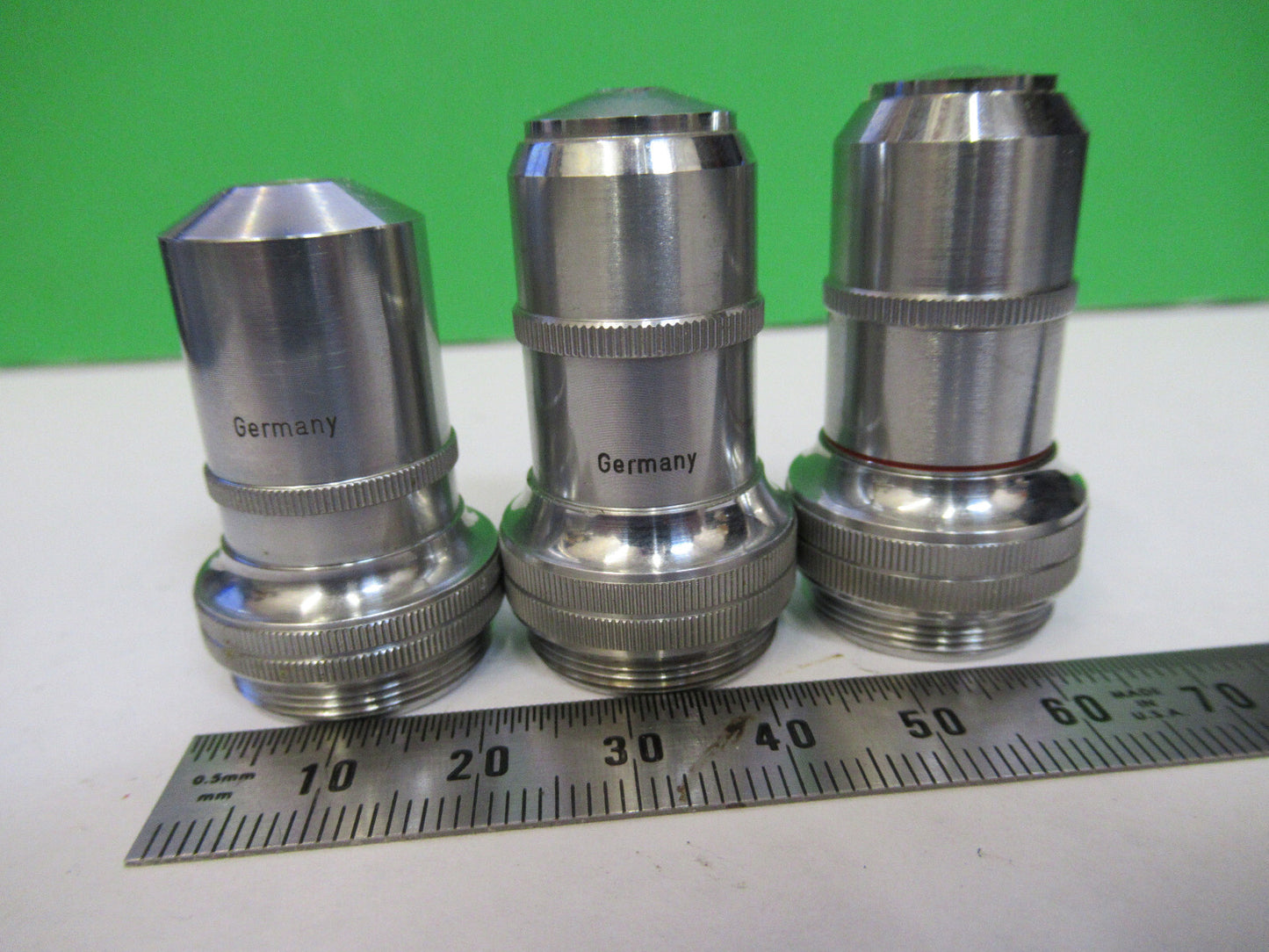 Cbs Christoph Beck & Söhne Lot Objective 10X 45X 100X Microscope Part