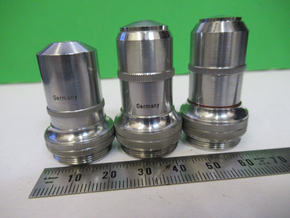 Cbs Christoph Beck & Söhne Lot Objective 10X 45X 100X Microscope Part