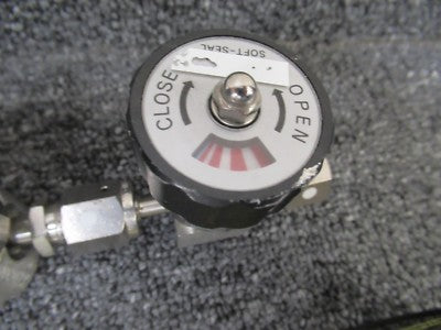 HIGH PRESSURE VALVE ASSEMBLY PARR FUJIKIN MILLIPORE 43800806EV AS PICTURED &100
