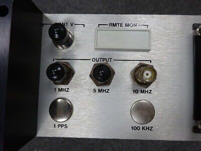 FTS 1050A 10 MHz FREQUENCY STANDARD SYMMETRICOM INTERNAL OSCILLATOR RF MICROWAVE