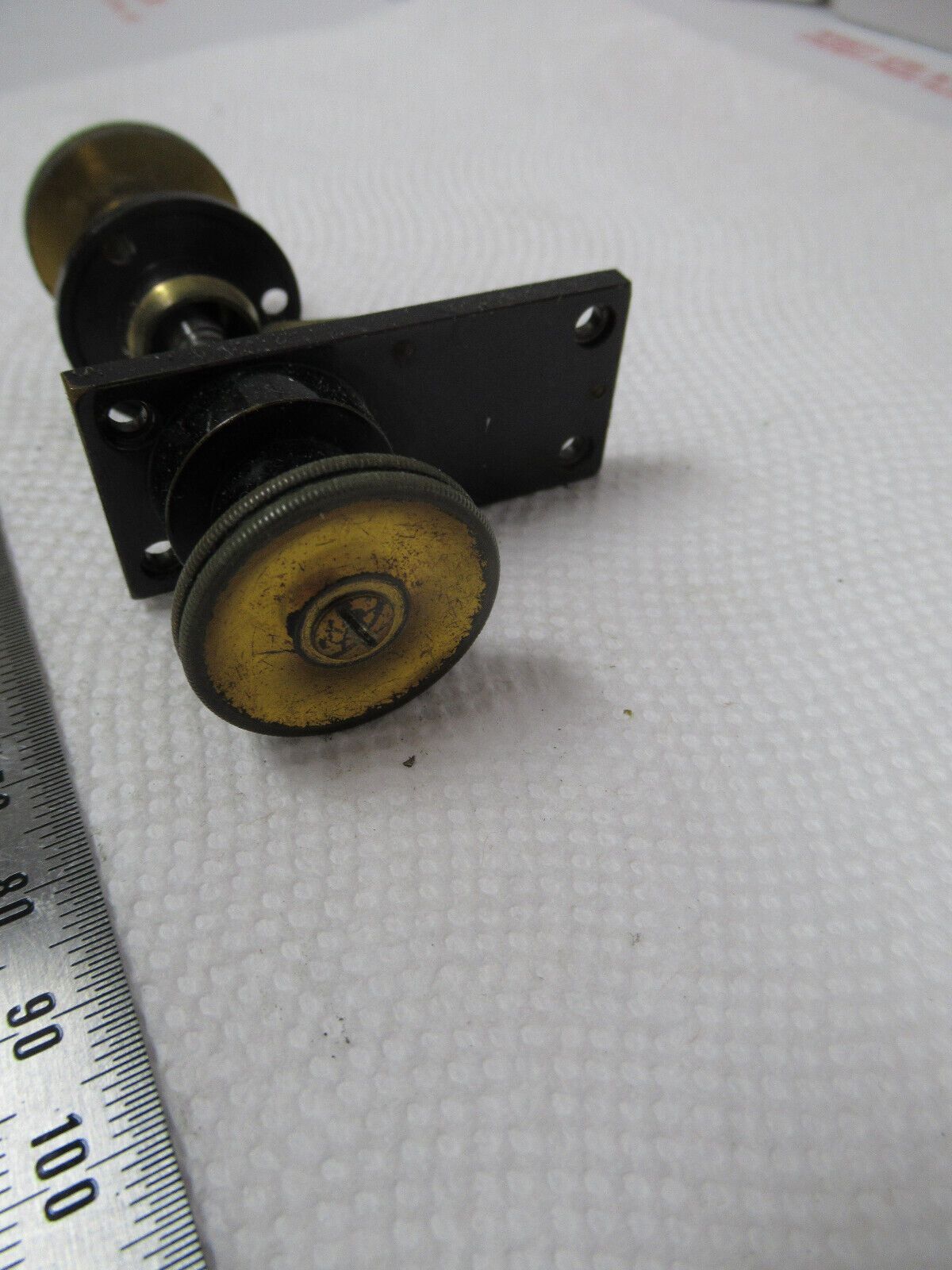 MICROSCOPE PART ANTIQUE BAUSCH LOMB FRAME FINE ADJUST AS PICTURED BIN#W1-A-110