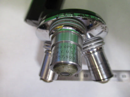 BAUSCH LOMB ANTIQUE NOSEPIECE + OBJECTIVES MICROSCOPE PART AS PICTURED Y4-FT-88