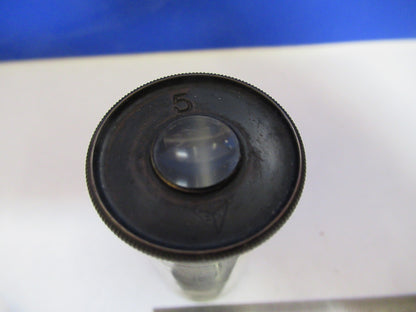 Antique Bausch & Lomb Eyepiece 5X Optics Microscope Part