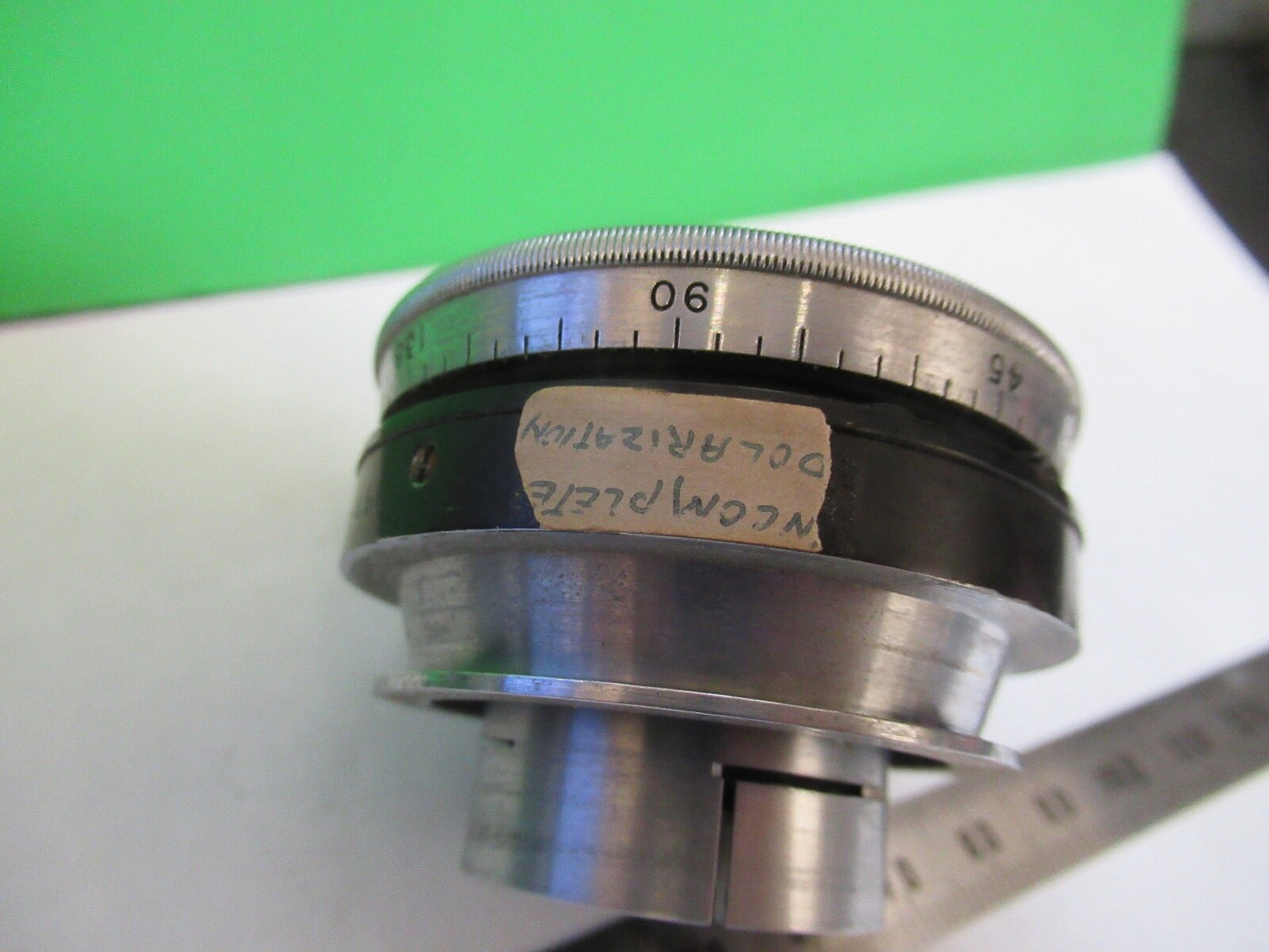 ANTIQUE BAUSCH LOMB POL CONDENSER POLARIZER MICROSCOPE PART AS PICTURED Z7-FT-96