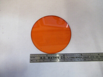 OPTICAL GLASS ORANGE FILTER OPTICS AS PICTURED &B9-FT-12
