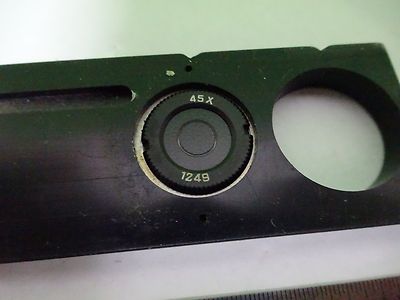 MICROSCOPE PART SLIDE BAUSCH LOMB DARK FIELD PHASE OPTICS AS IS BIN#W3-38