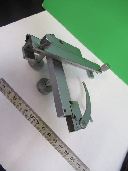 LEITZ GERMANY XY STAGE CLIPS UNIVERSAL MOUNT MICROSCOPE PART AS PICTURED X9-B-15