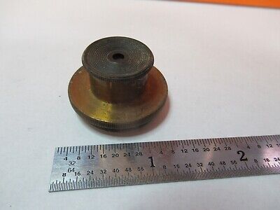 ANTIQUE BRASS MOUNTED LENS CONDENSER ?? OPTICS MICROSCOPE AS PICTURED &7B-B-50