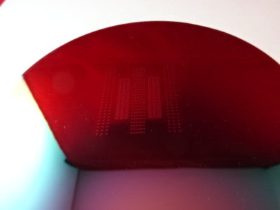 COLLECTABLE SEMICONDUCTOR WAFER SILICON WITH COMPONENTS NICE AS IS #83-A-23